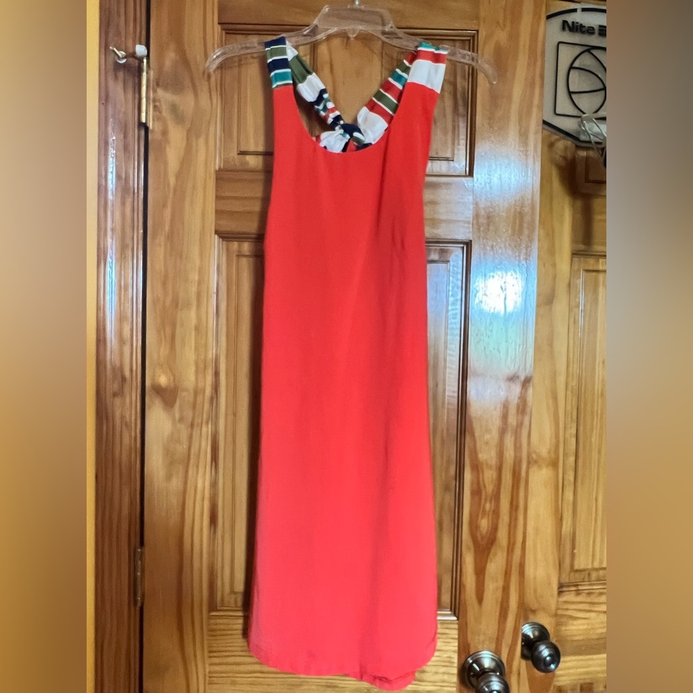Lulu’s Orange Tie-Back Dress